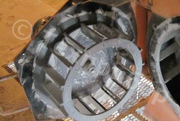 The classifier rotor after processing 6,000 tons of lime – no signs of wear!